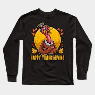 Family Thanksgiving 2023 Fall Autumn Turkey Matching Family Long Sleeve T-Shirt